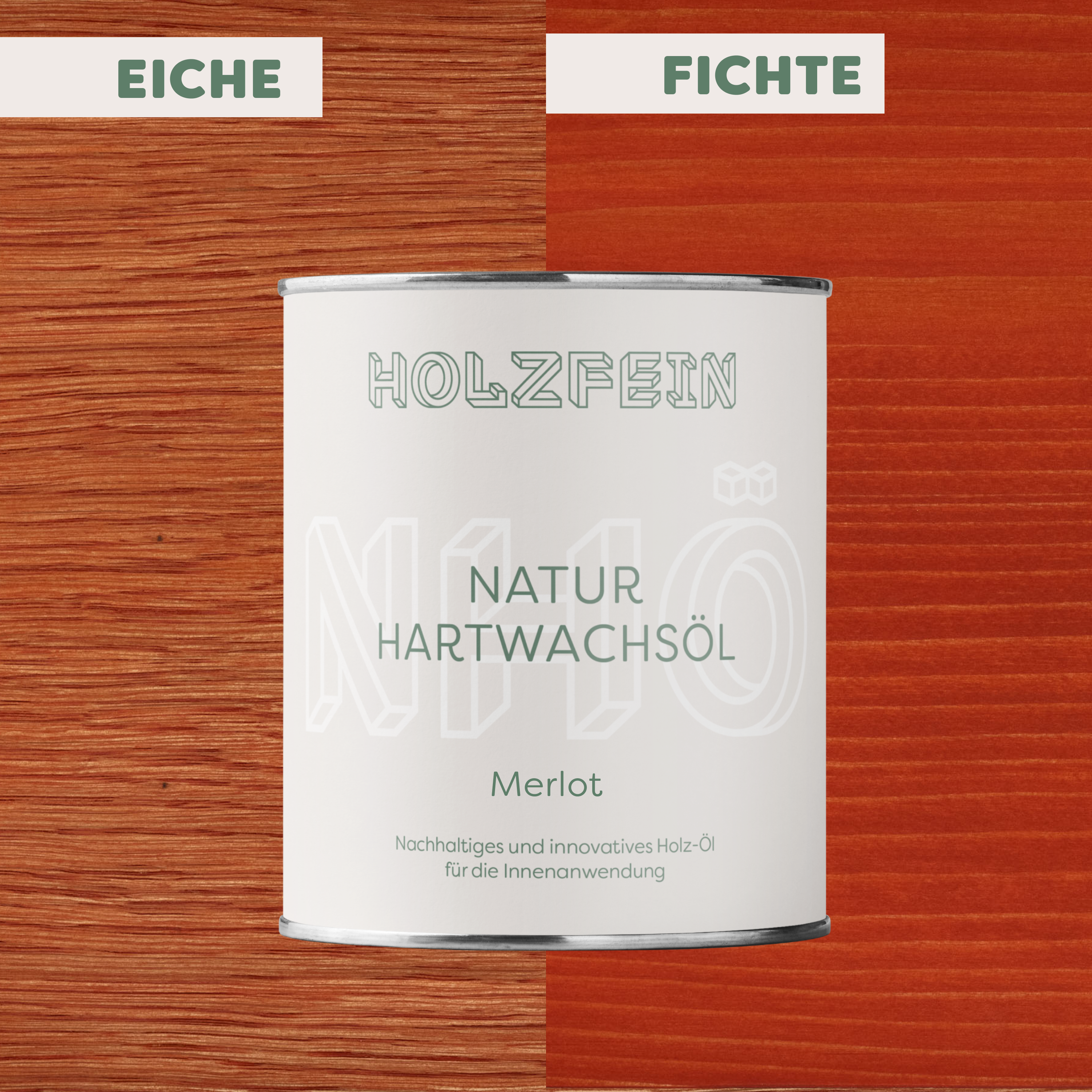 Natur Hartwachsöl FARBIG | Merlot