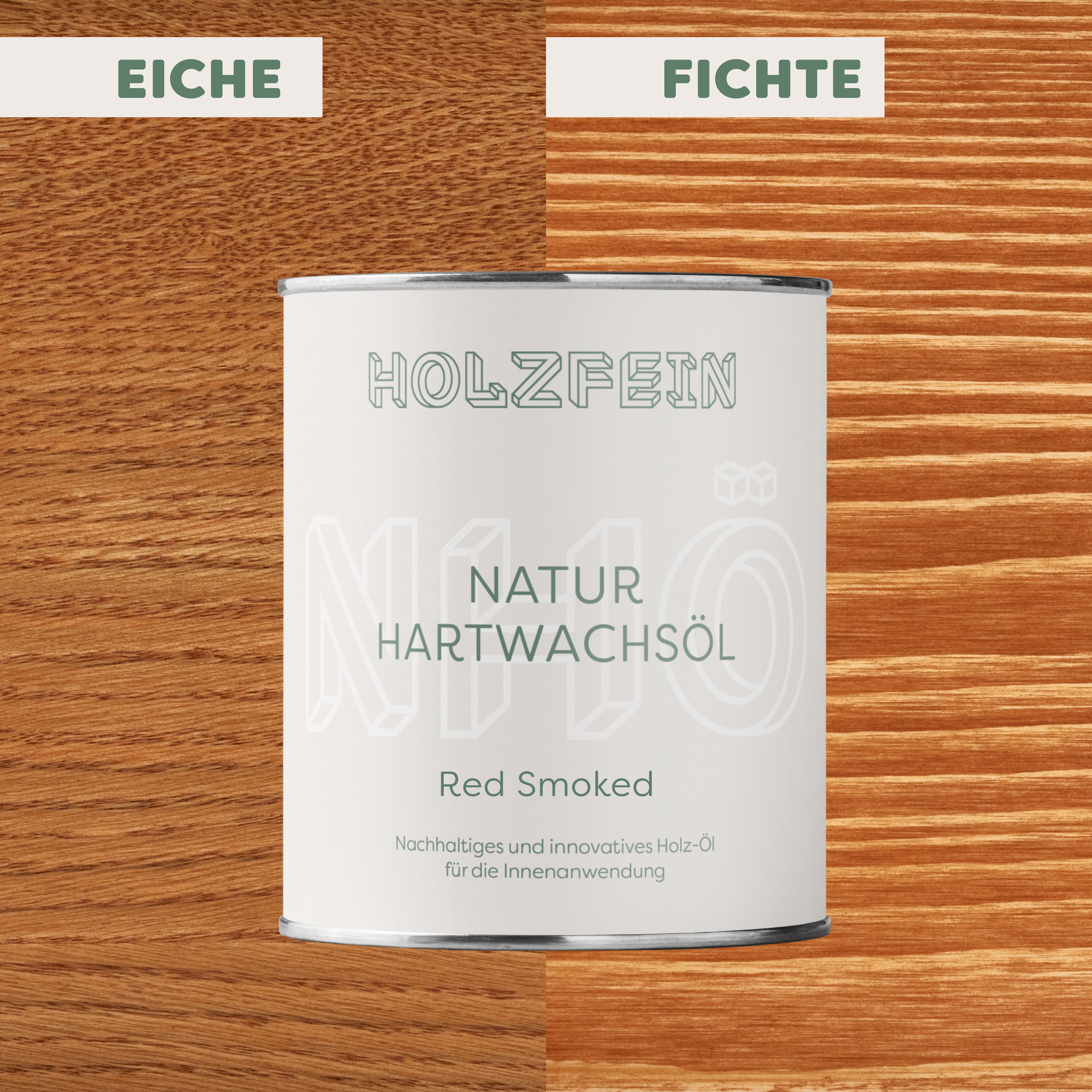 Natur Hartwachsöl FARBIG | Red Smoked