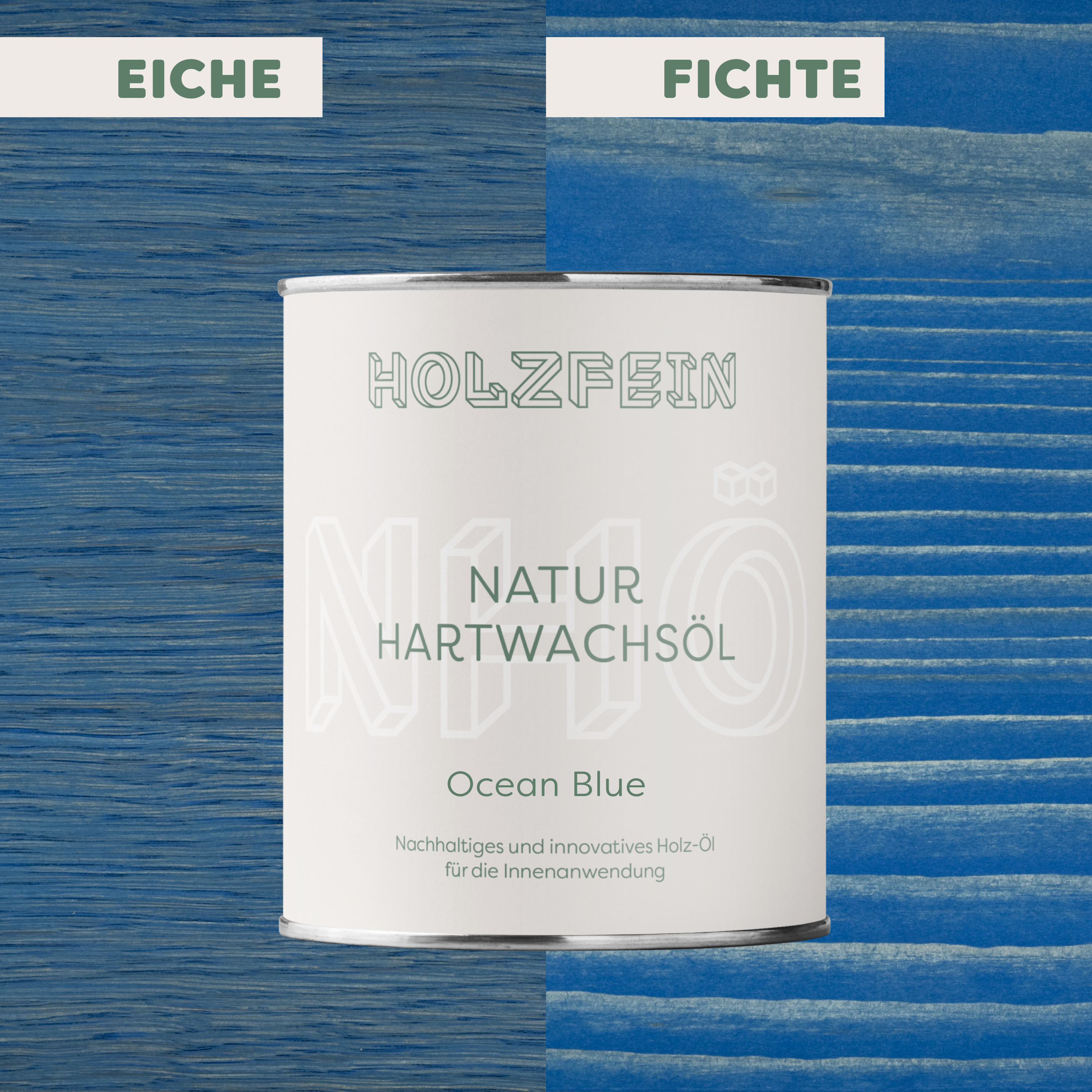 Natur Hartwachsöl FARBIG | Ocean Blue