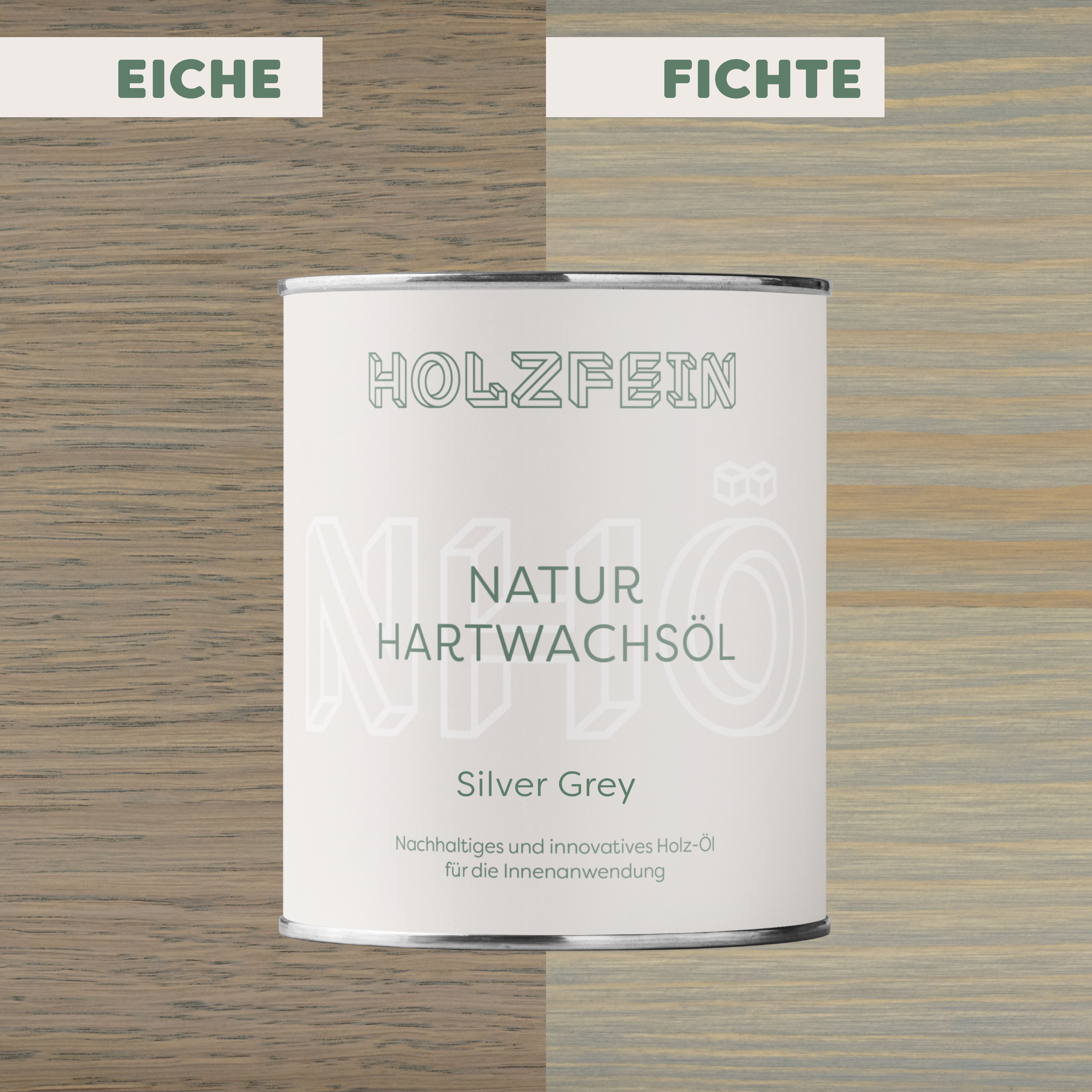 Natur Hartwachsöl FARBIG | Silver Grey