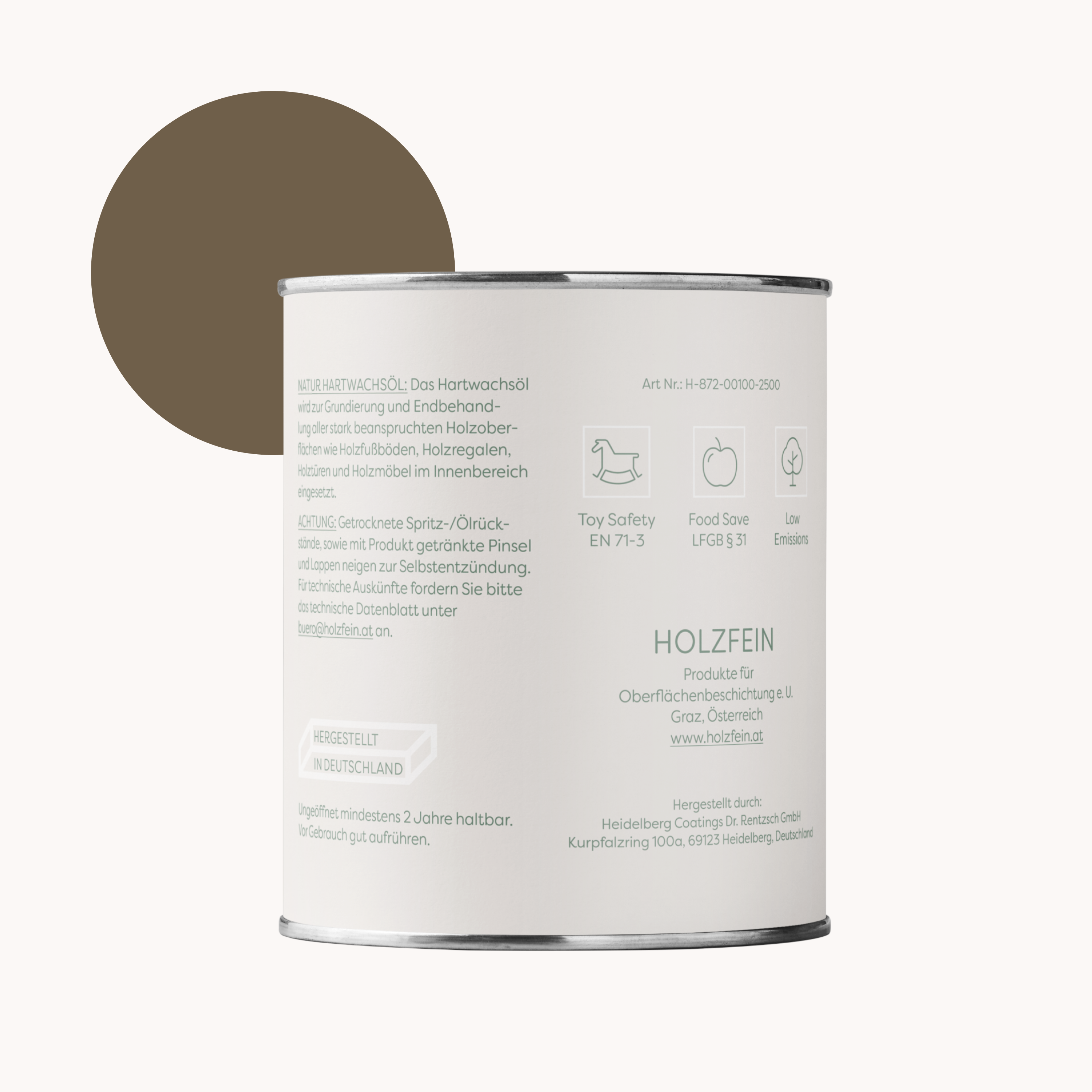 Natur Hartwachsöl FARBIG | Mocca