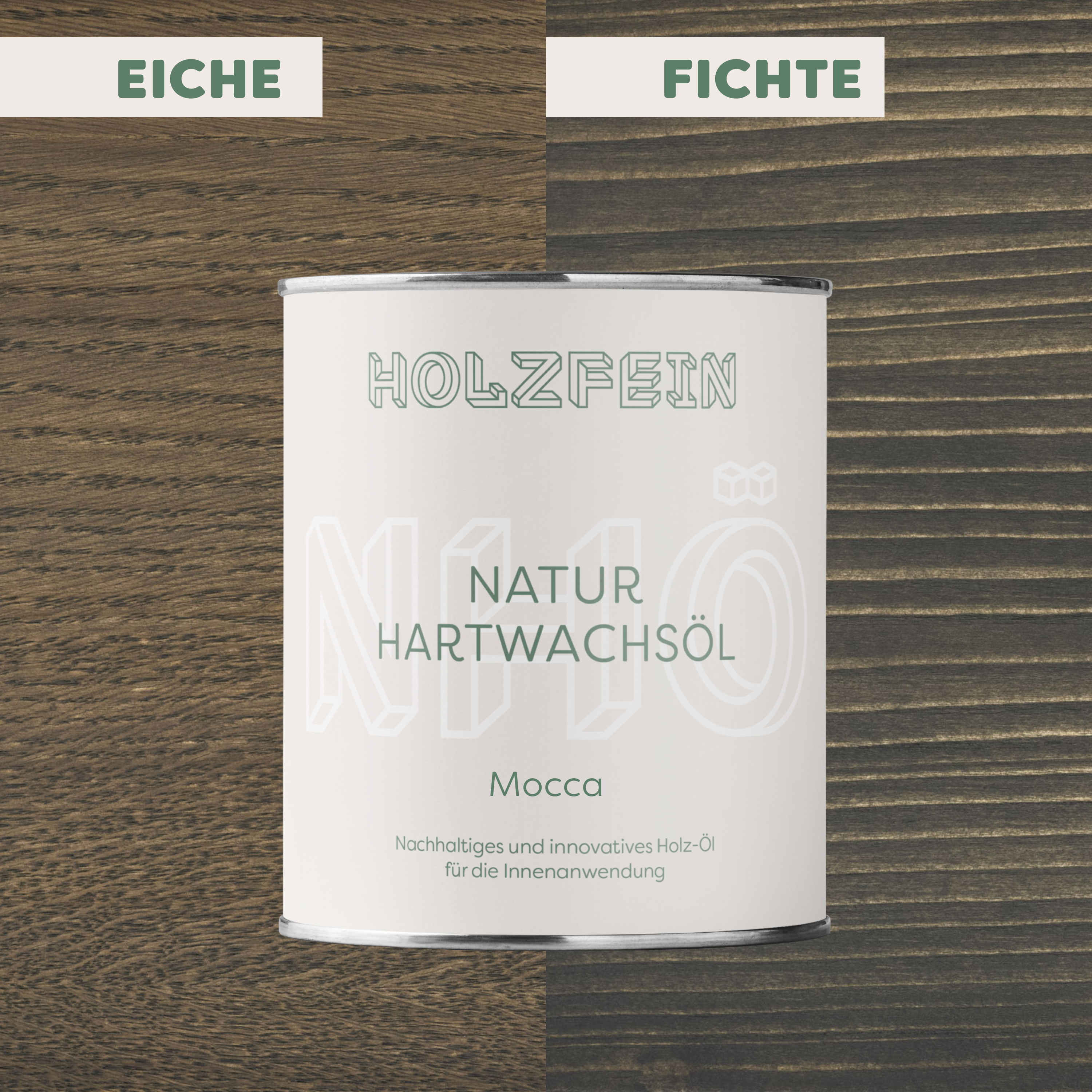 Natur Hartwachsöl FARBIG | Mocca