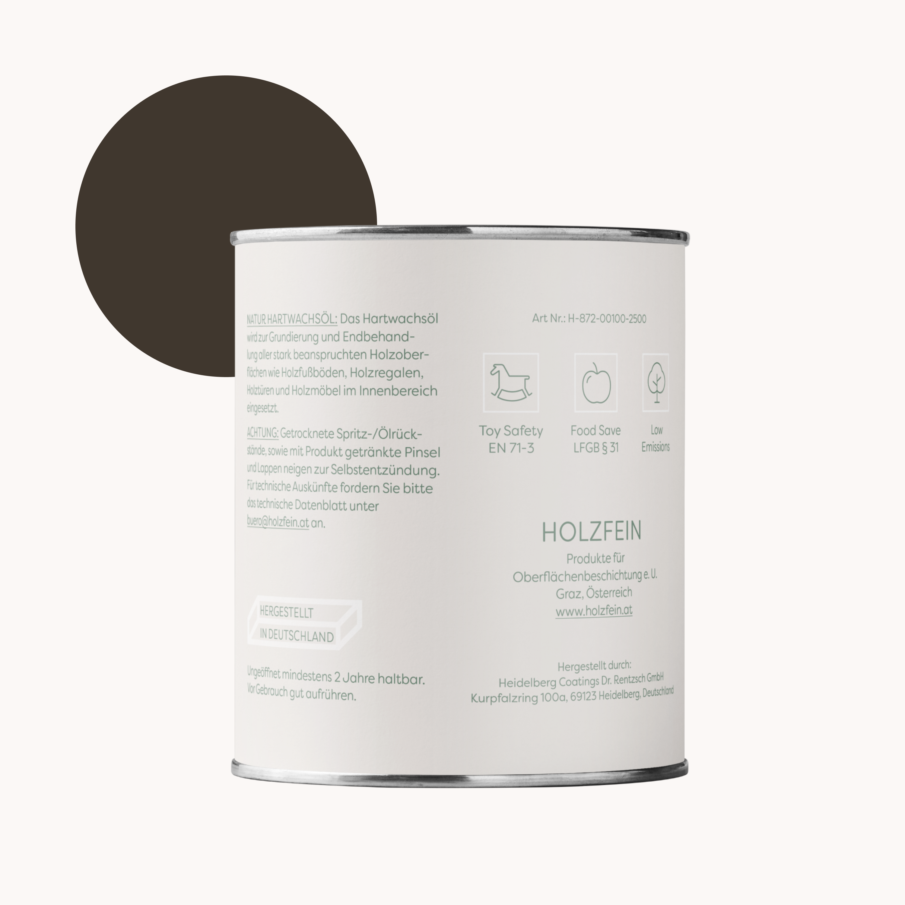 Natur Hartwachsöl FARBIG | Mystic Brown