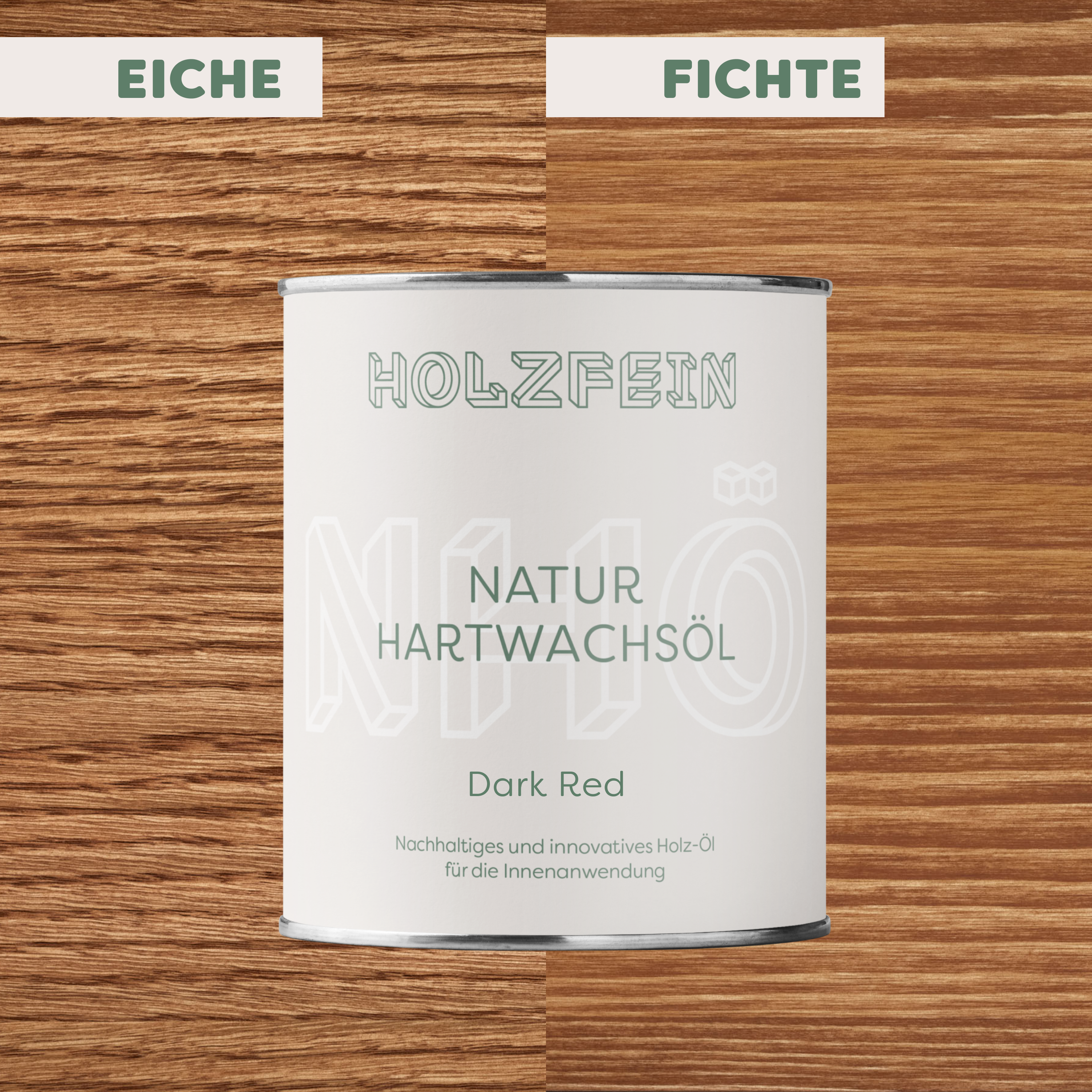 Natur Hartwachsöl FARBIG | Dark Red