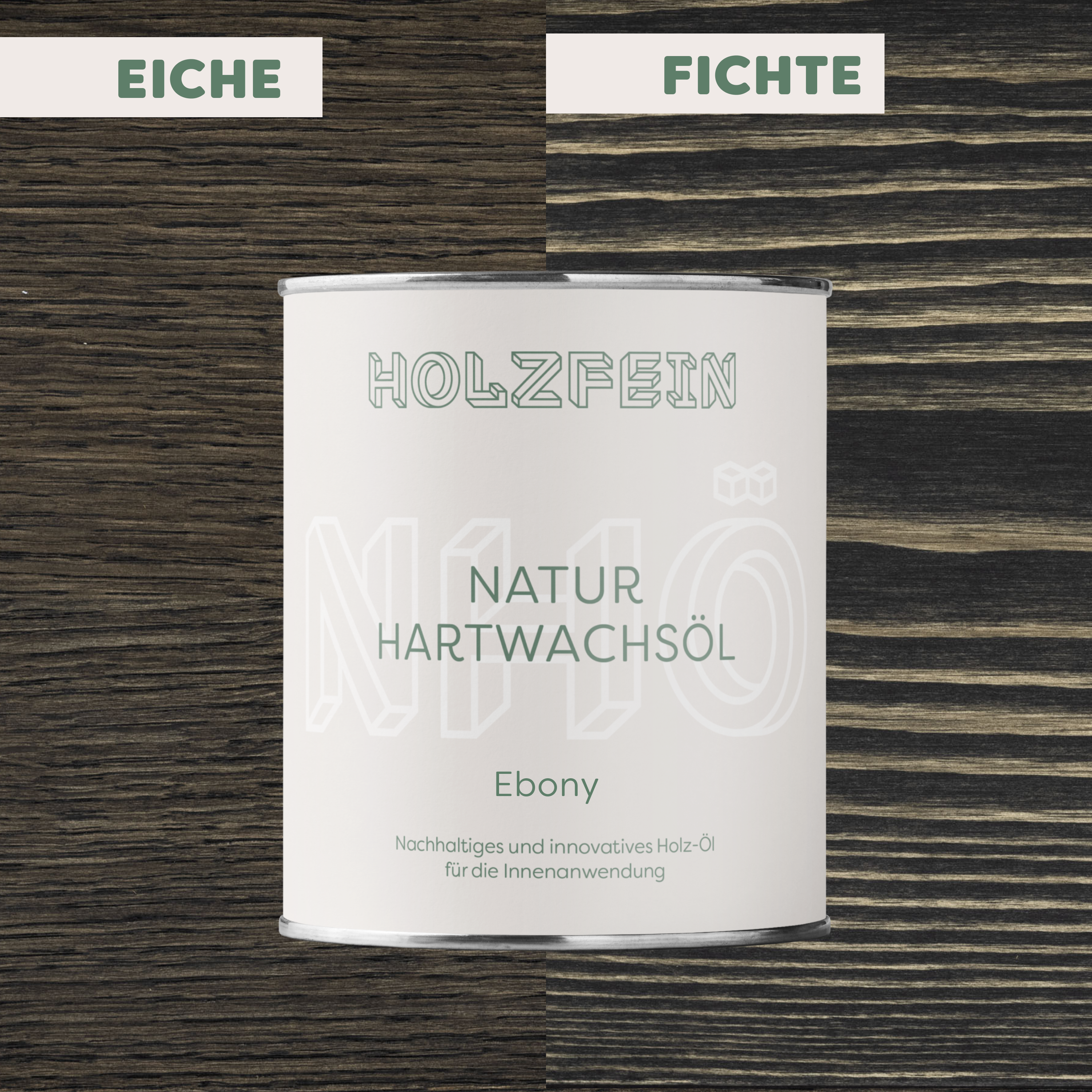 Natur Hartwachsöl FARBIG | Ebony