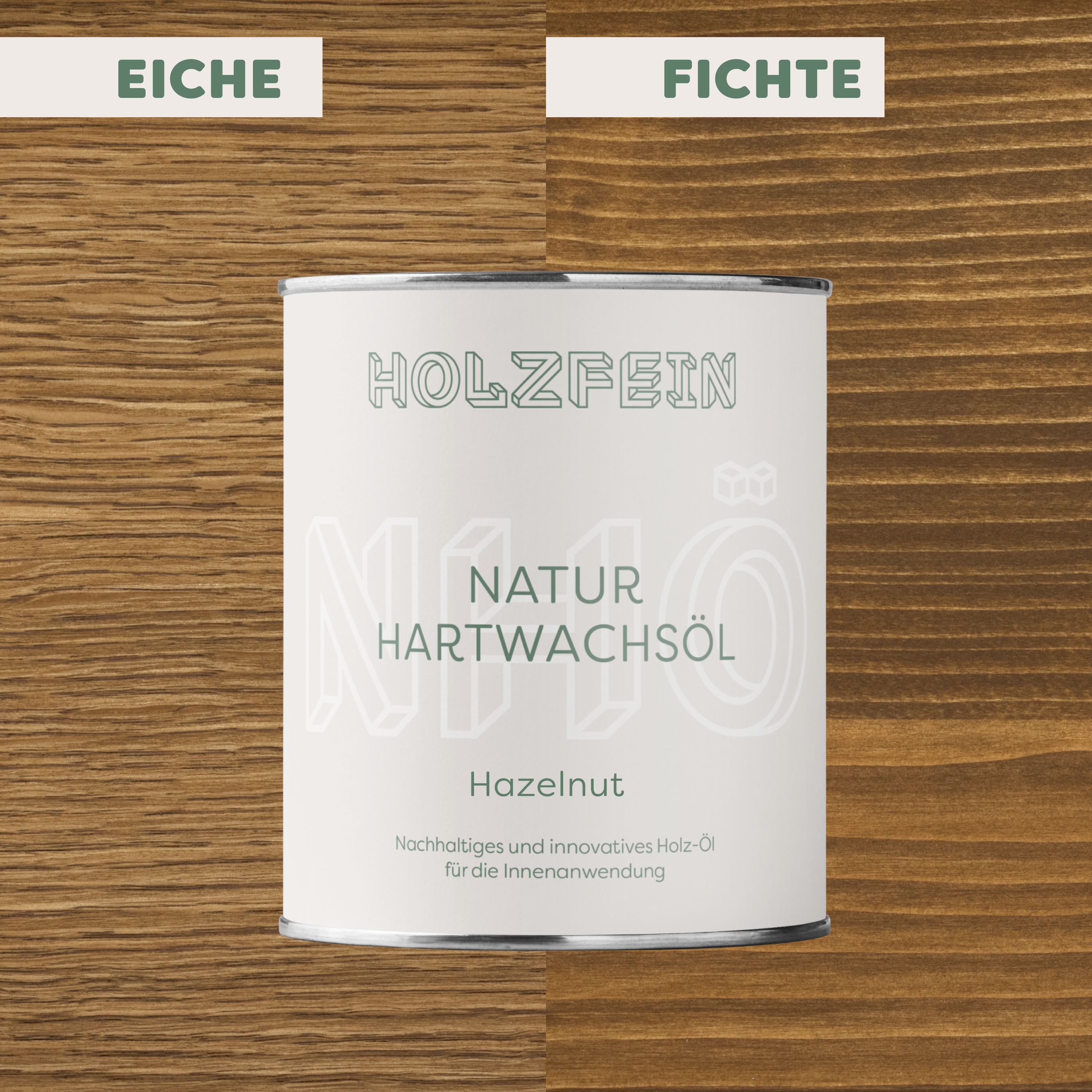 Natur Hartwachsöl FARBIG | Hazelnut