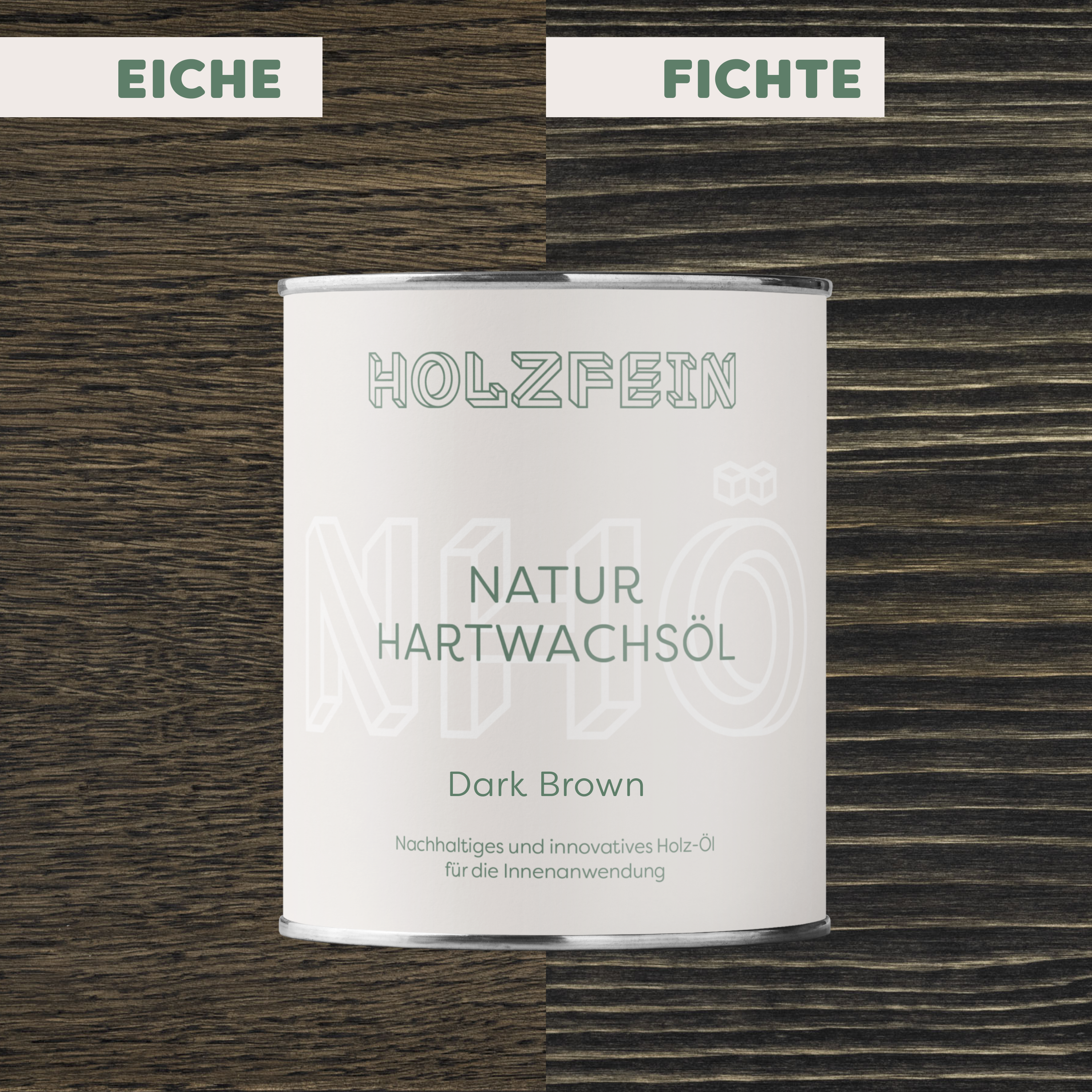Natur Hartwachsöl FARBIG | Dark Brown