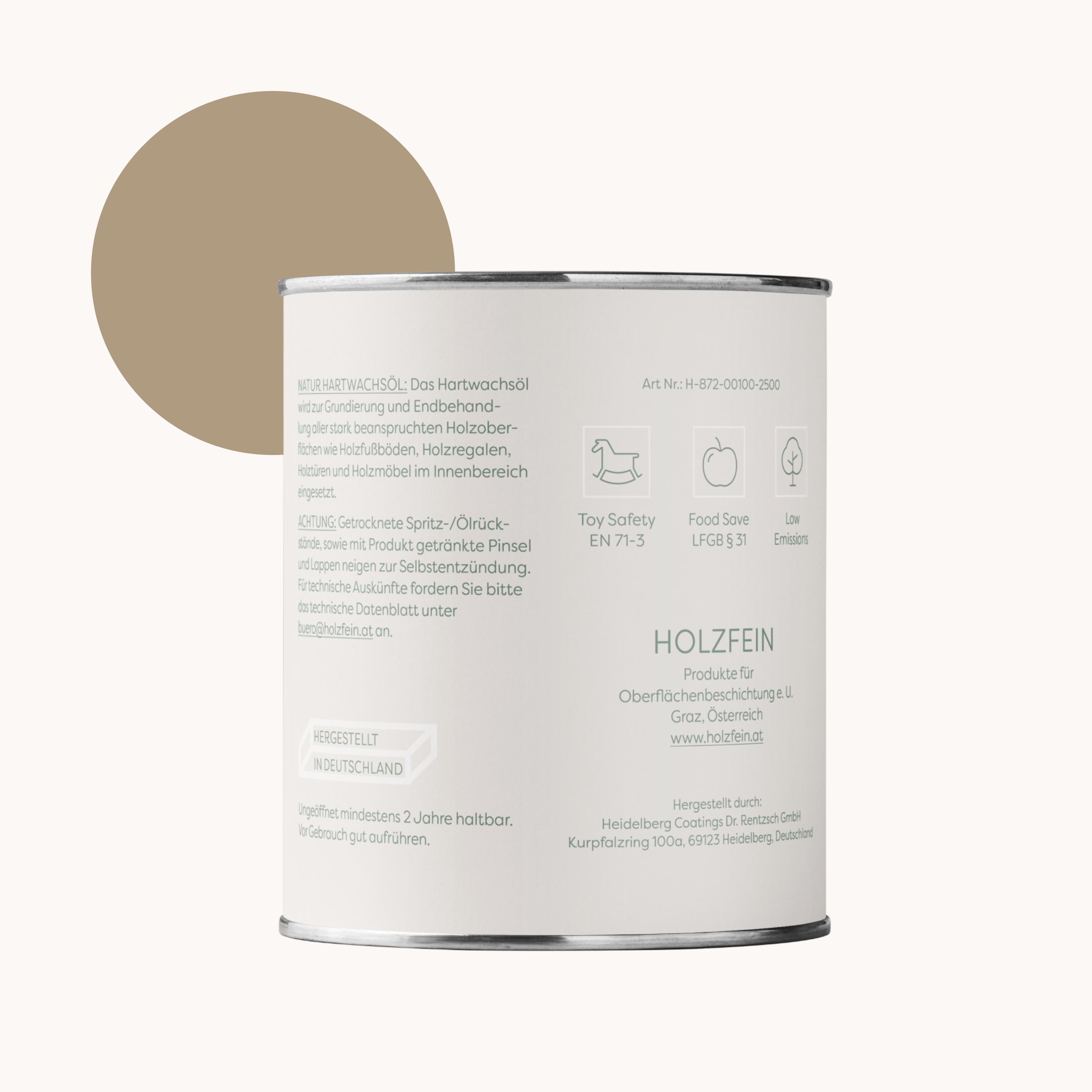 Natur Hartwachsöl FARBIG | Pearl