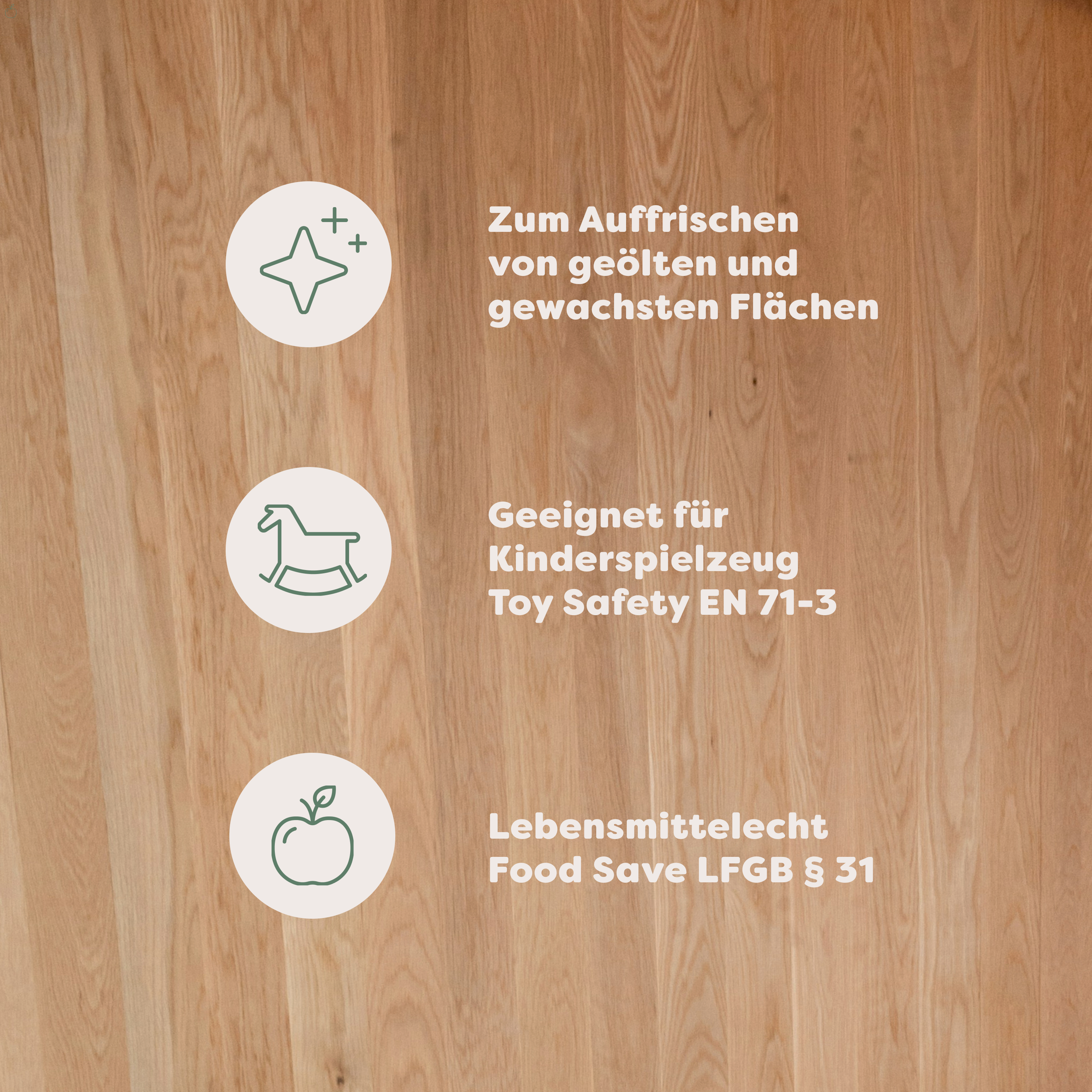 Holz Pflegeset